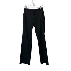 Banana Republic‎ Dress Pants Logan Curvy Fit Women Size 2 Black Polyester Blend
